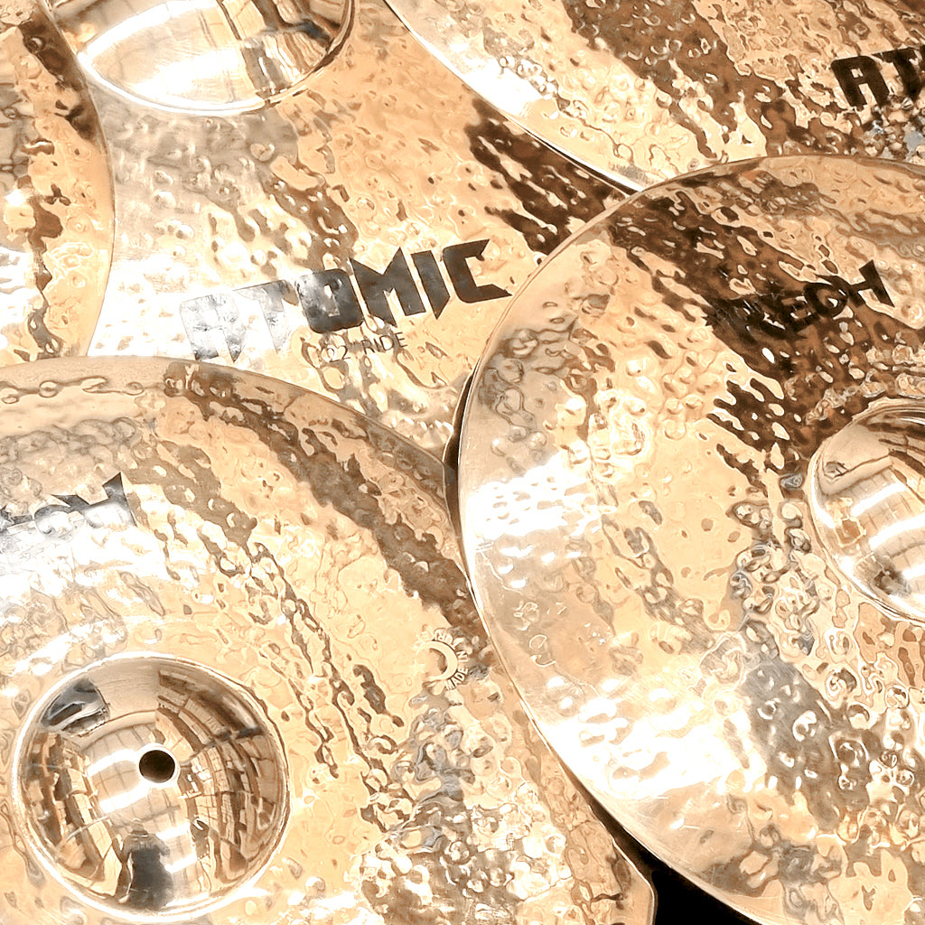 Close Up of Rech Atomic 5 Piece Cymbal Pack Set - Big Sizes