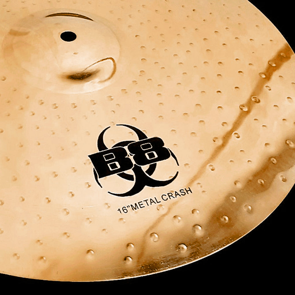close up of Rech B8 Metal 16" Crash Cymbal