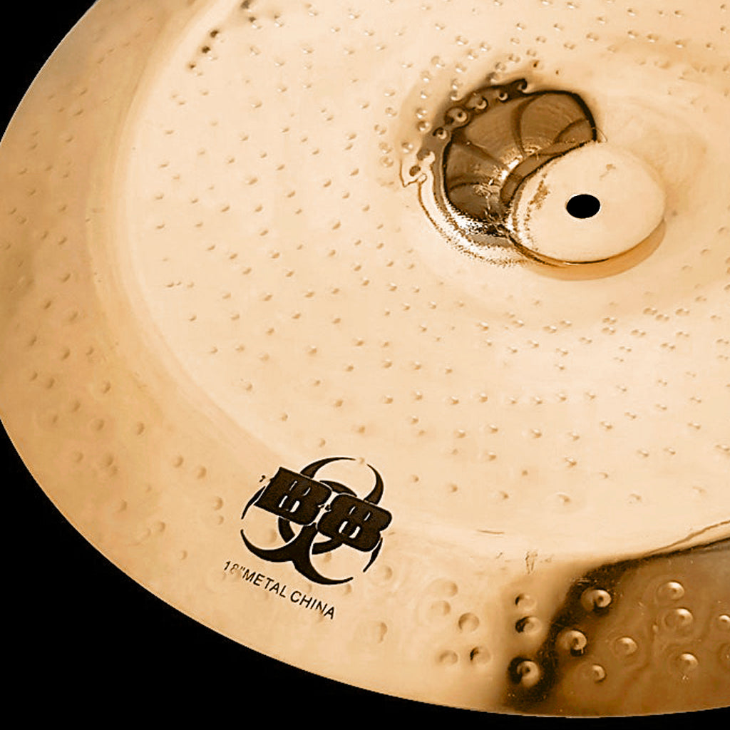 Close up of Rech B8 Metal 18" China Cymbal