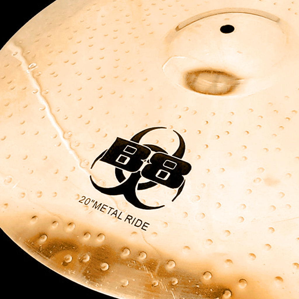 Close Up of Rech B8 Metal 20" Ride Cymbal