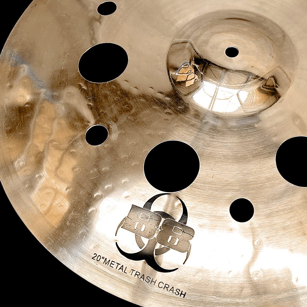 close up of Rech B8 Metal 20" Trash Crash Cymbal