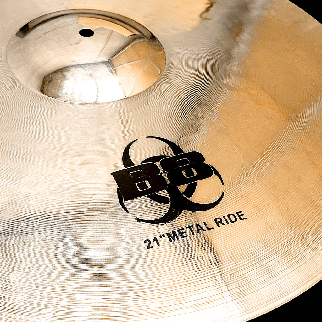 Close Up of Rech B8 Metal 21" Ride Cymbal