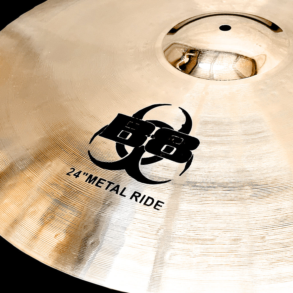 Close Up of Rech B8 Metal 24" Ride Cymbal