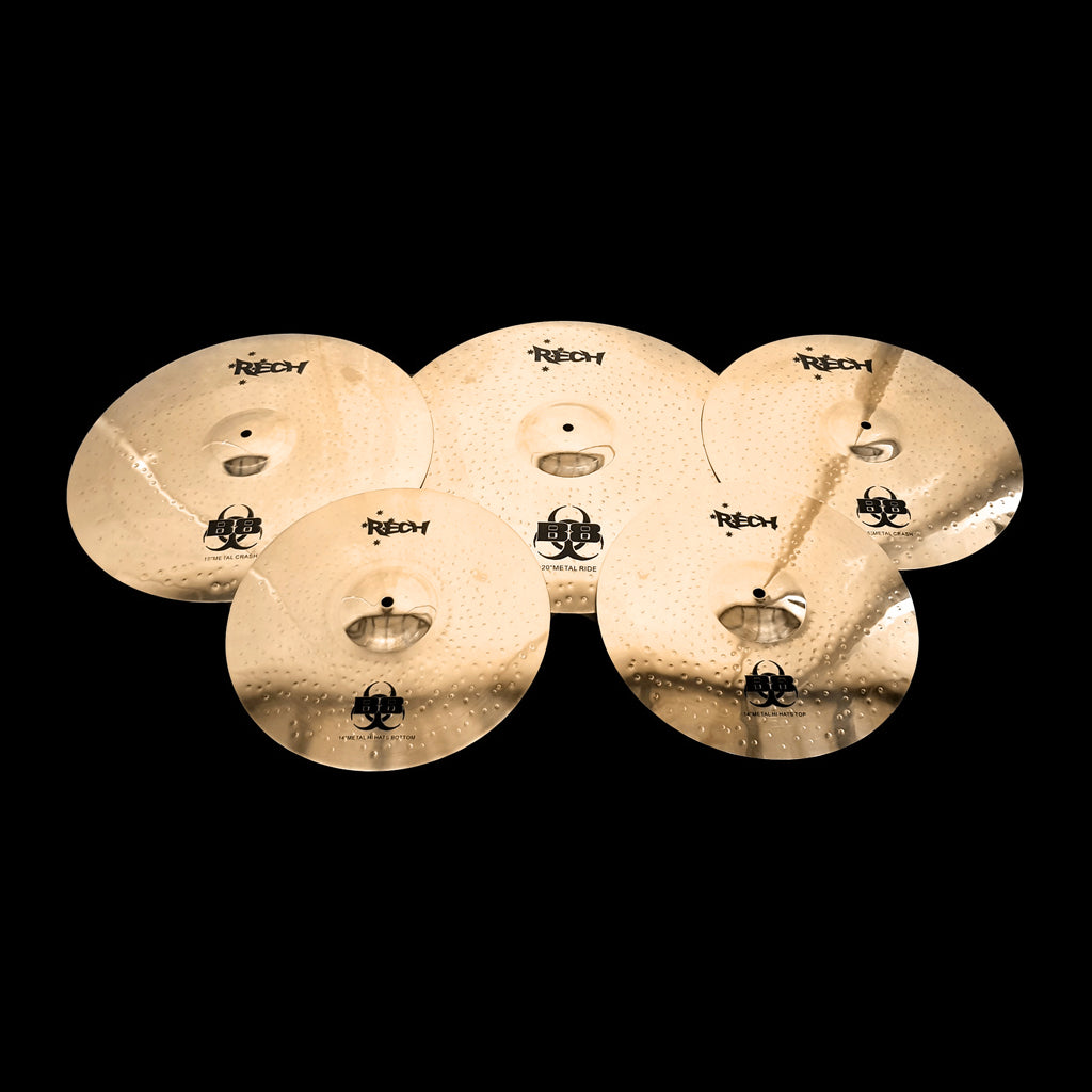 Rech B8 Metal 5 Piece Cymbal Pack Set