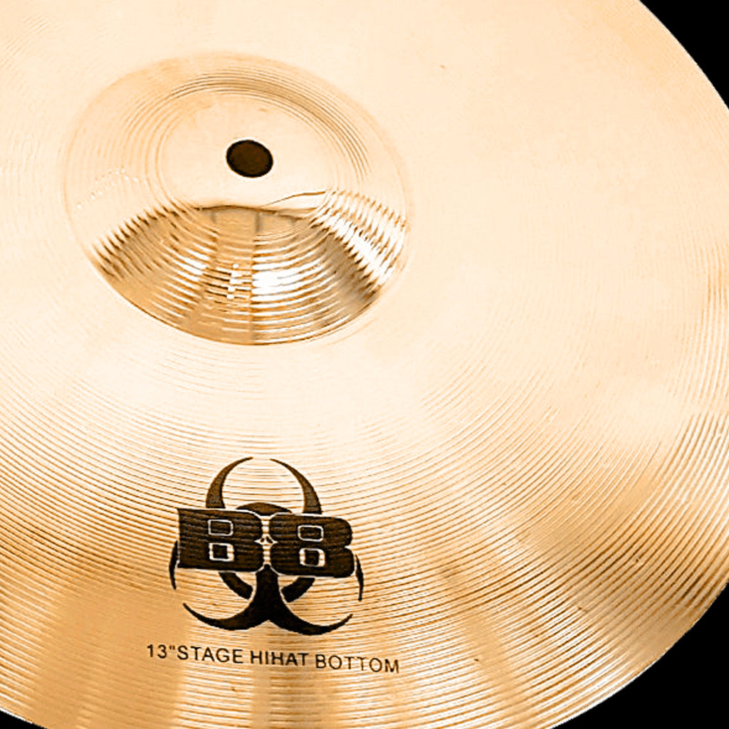 Close Up of Rech B8 Stage 13" Hi Hat Cymbals