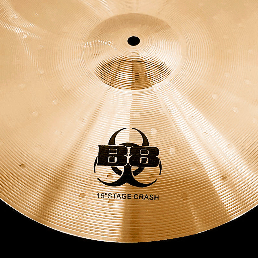 Close up of Rech B8 Stage 16" Crash Cymbal