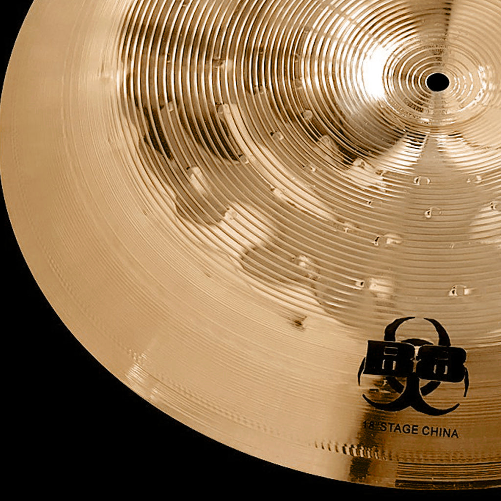 Close up of Rech B8 Stage 18" China Cymbal