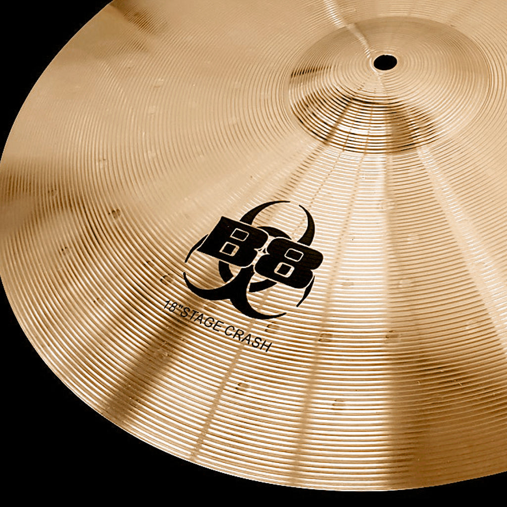 close up of Rech B8 Stage 18" Crash Cymbal