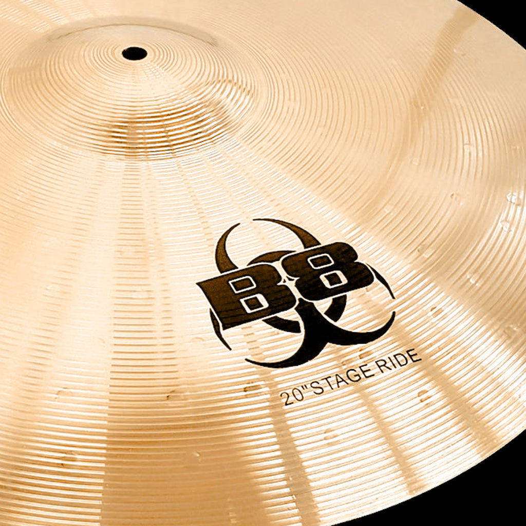 Close Up of Rech B8 Stage 20" Ride Cymbal