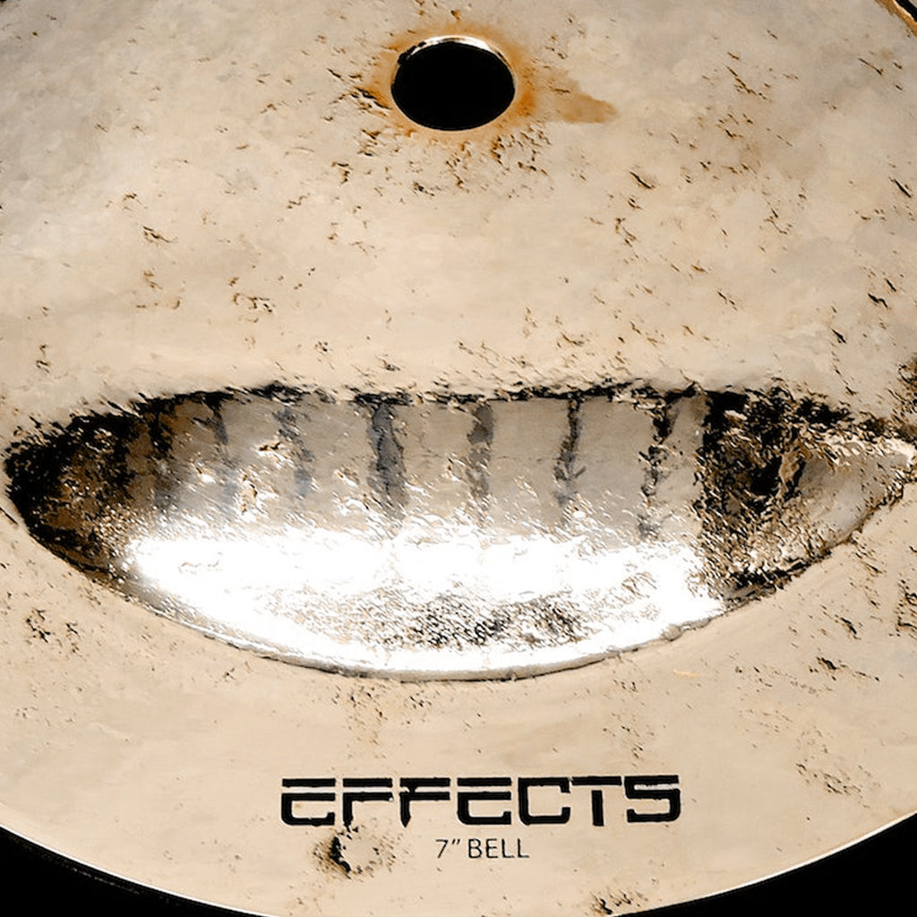 Close Up of RECH Effects 7" Brilliant Bell Cymbal