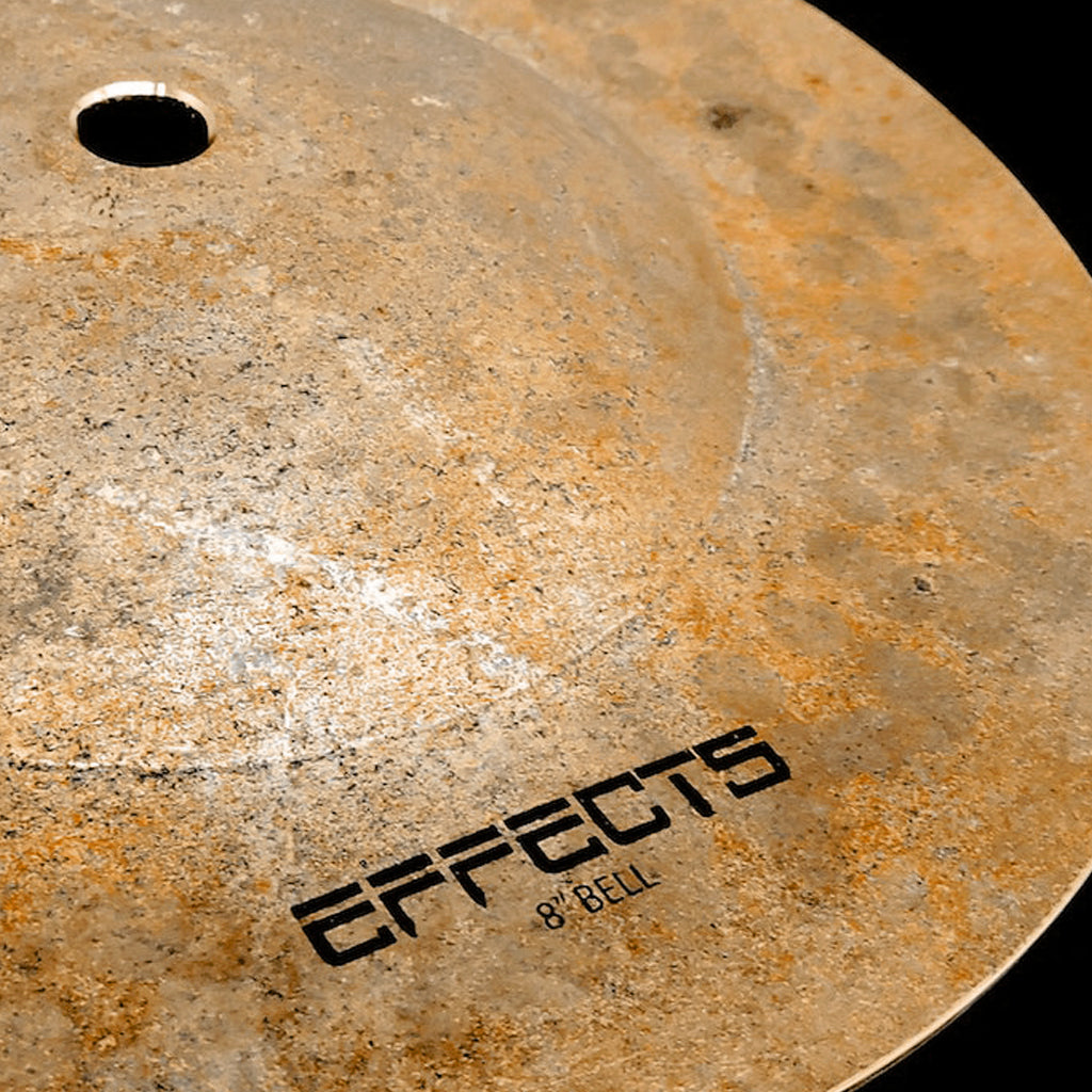 Close Up of RECH Effects 8" Natural Bell Cymbal.