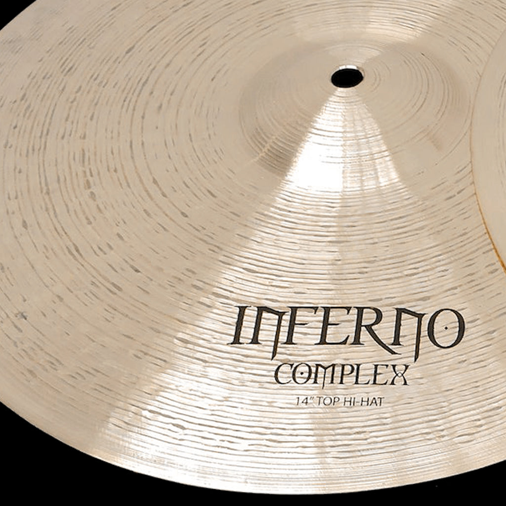 Close Up of Rech Inferno Complex 14" Hi Hat Cymbals