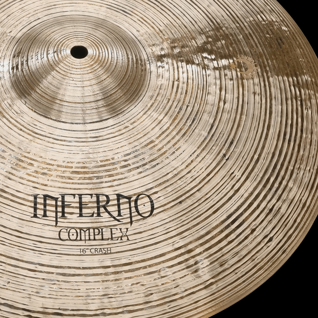 close up of Rech Inferno Complex 16" Crash Cymbal