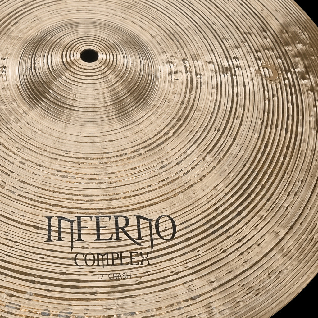 close up of Rech Inferno Complex 17" Crash Cymbal