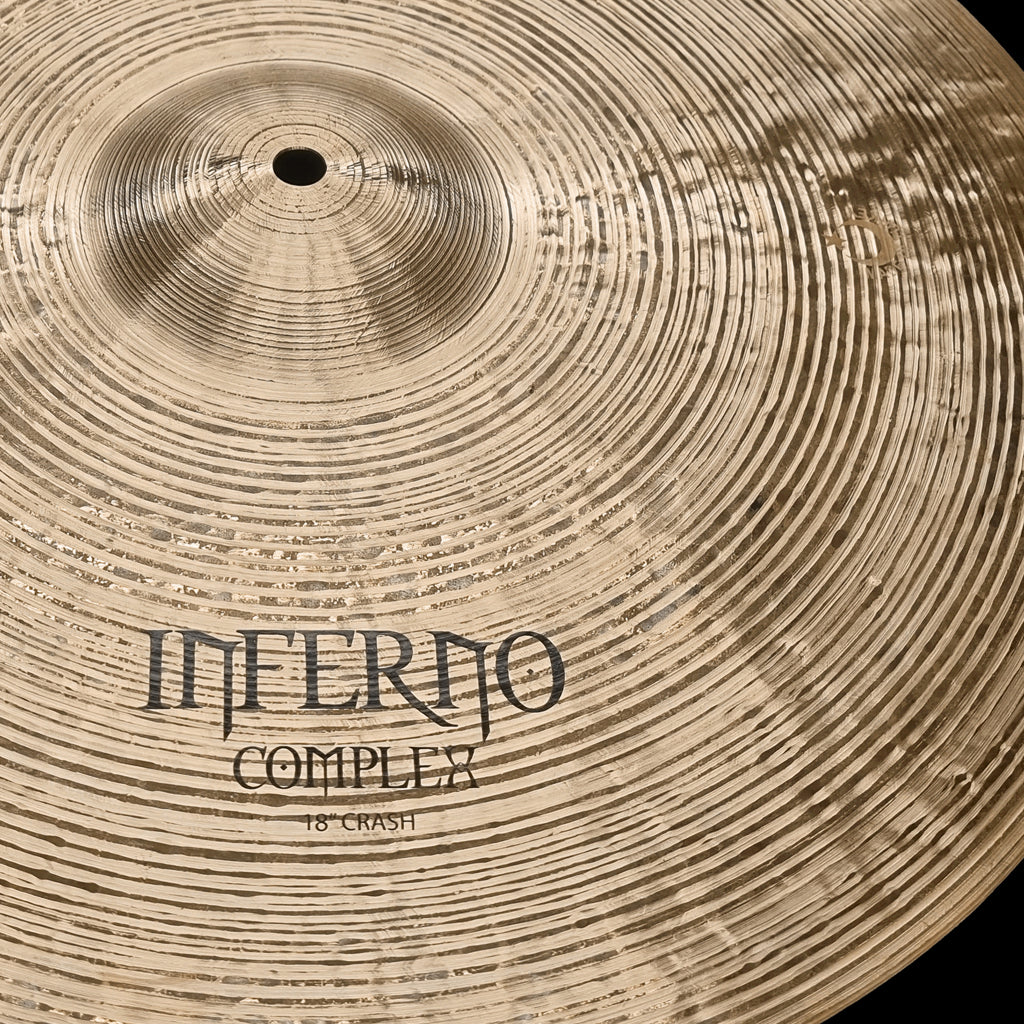 close up of Rech Inferno Complex 18" Crash Cymbal