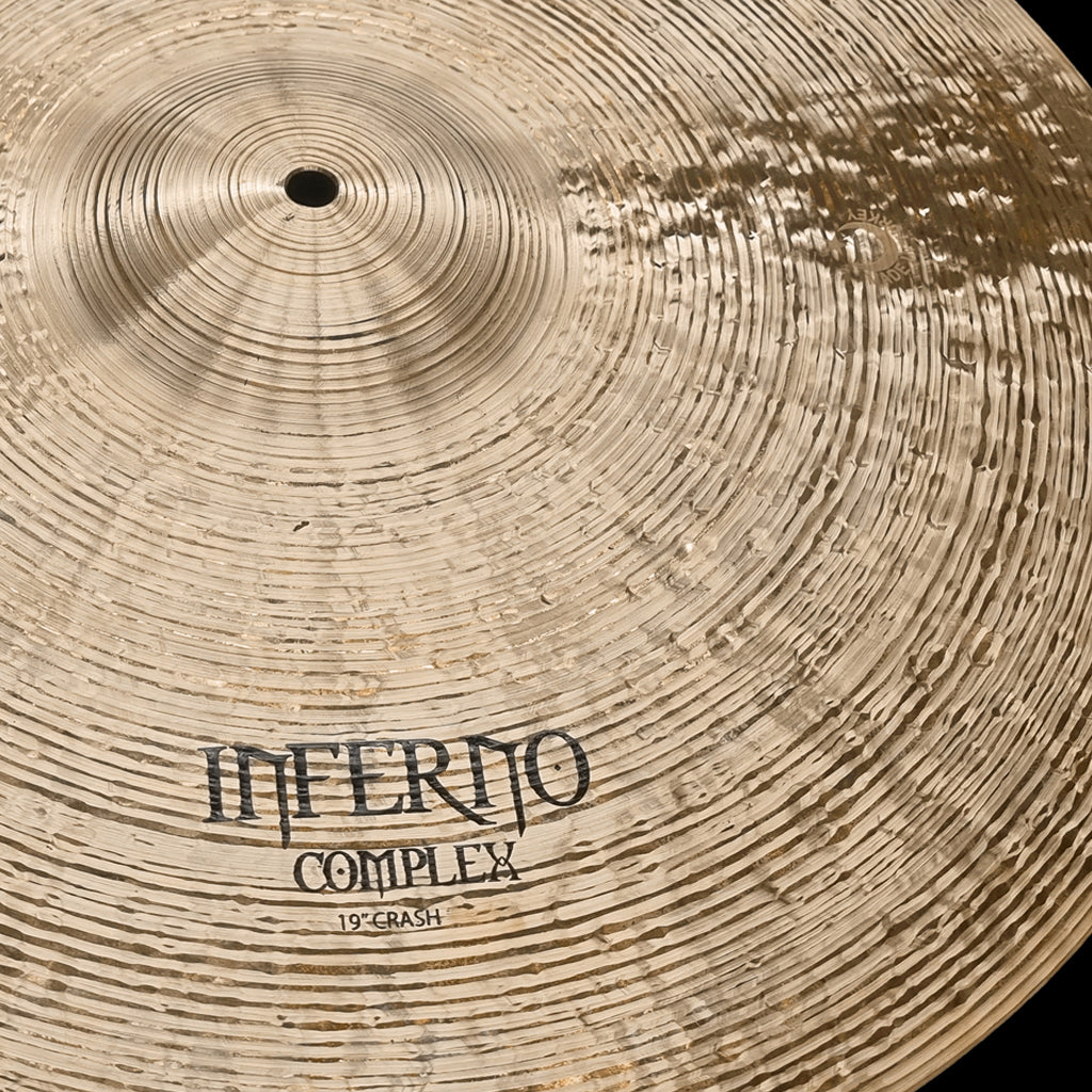 close up of Rech Inferno Complex 19" Crash Cymbal
