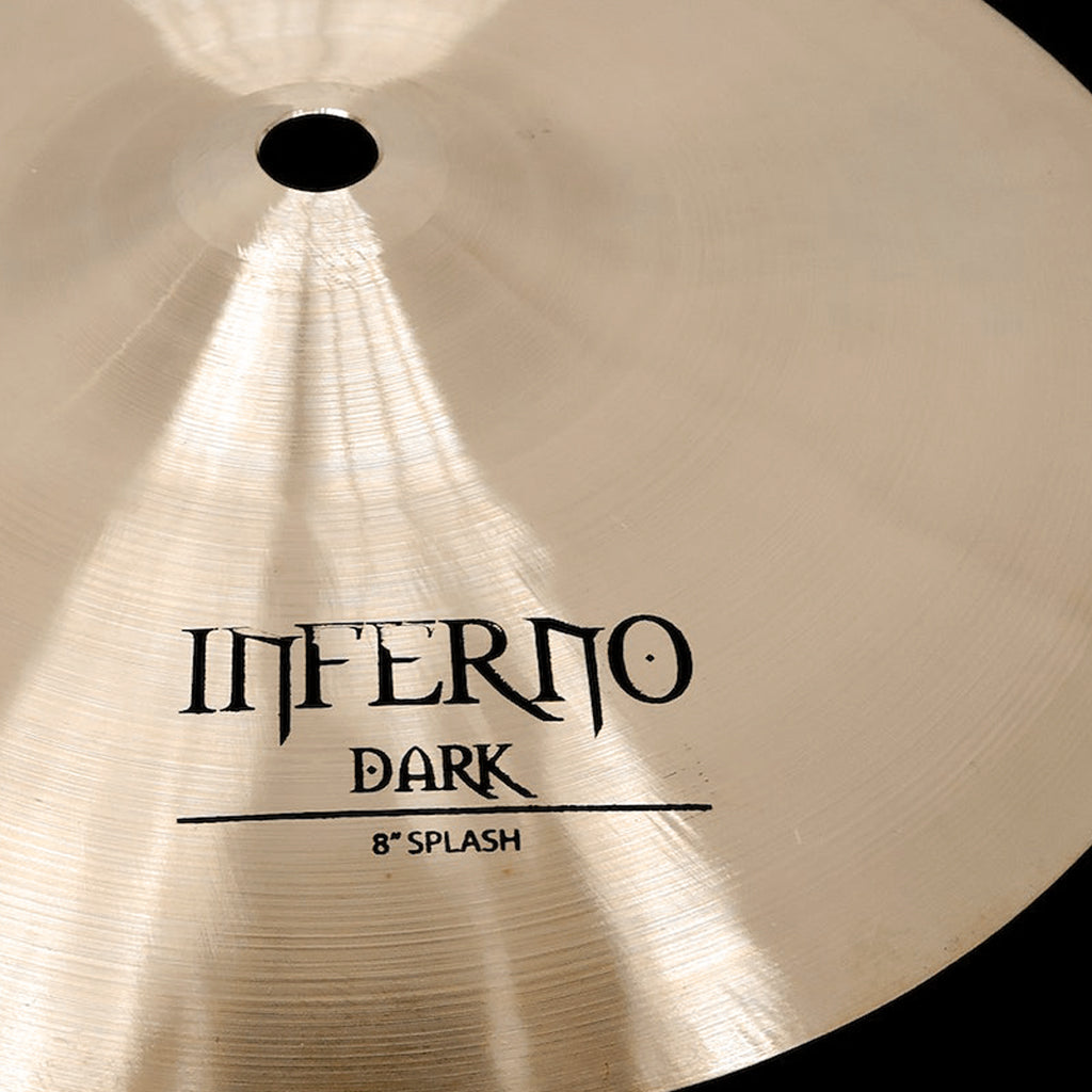 Close Up of Rech Inferno Dark 8" Splash Cymbal