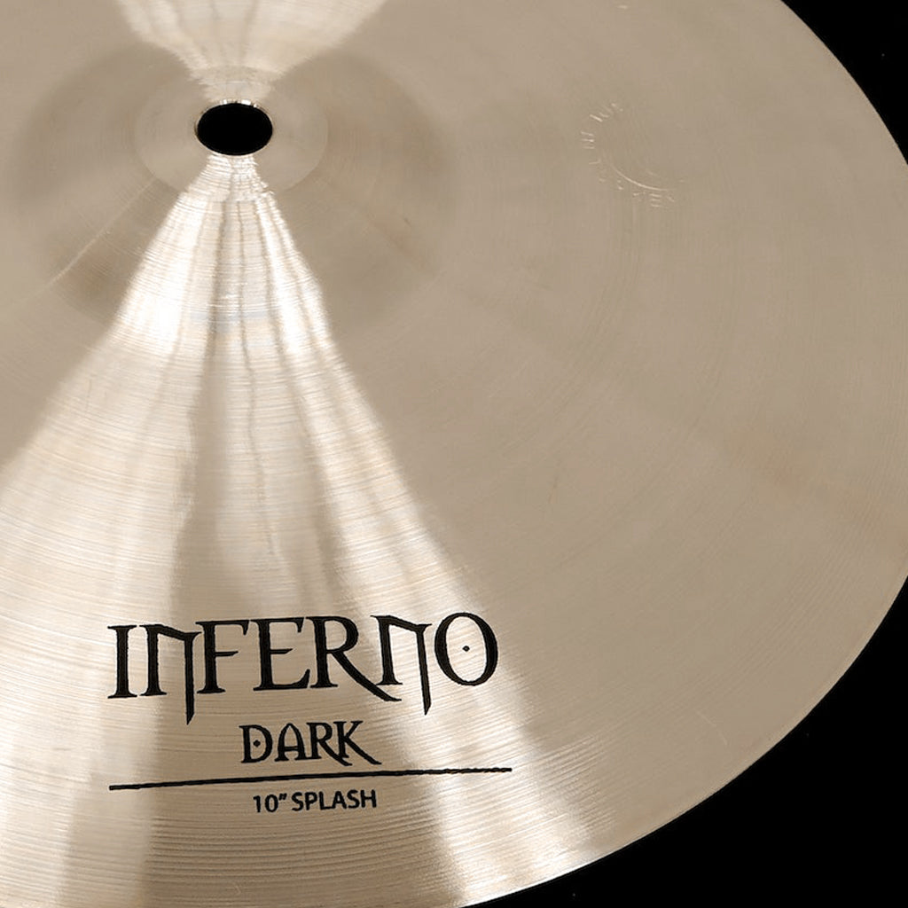 Close Up of Rech Inferno Dark 10" Splash Cymbal