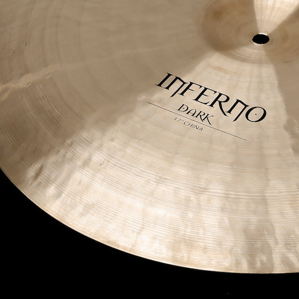 Close up of Rech Inferno Dark 17" China Cymbal