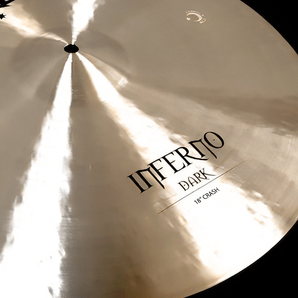 Close Up of Rech Inferno Dark 18" Crash Cymbal