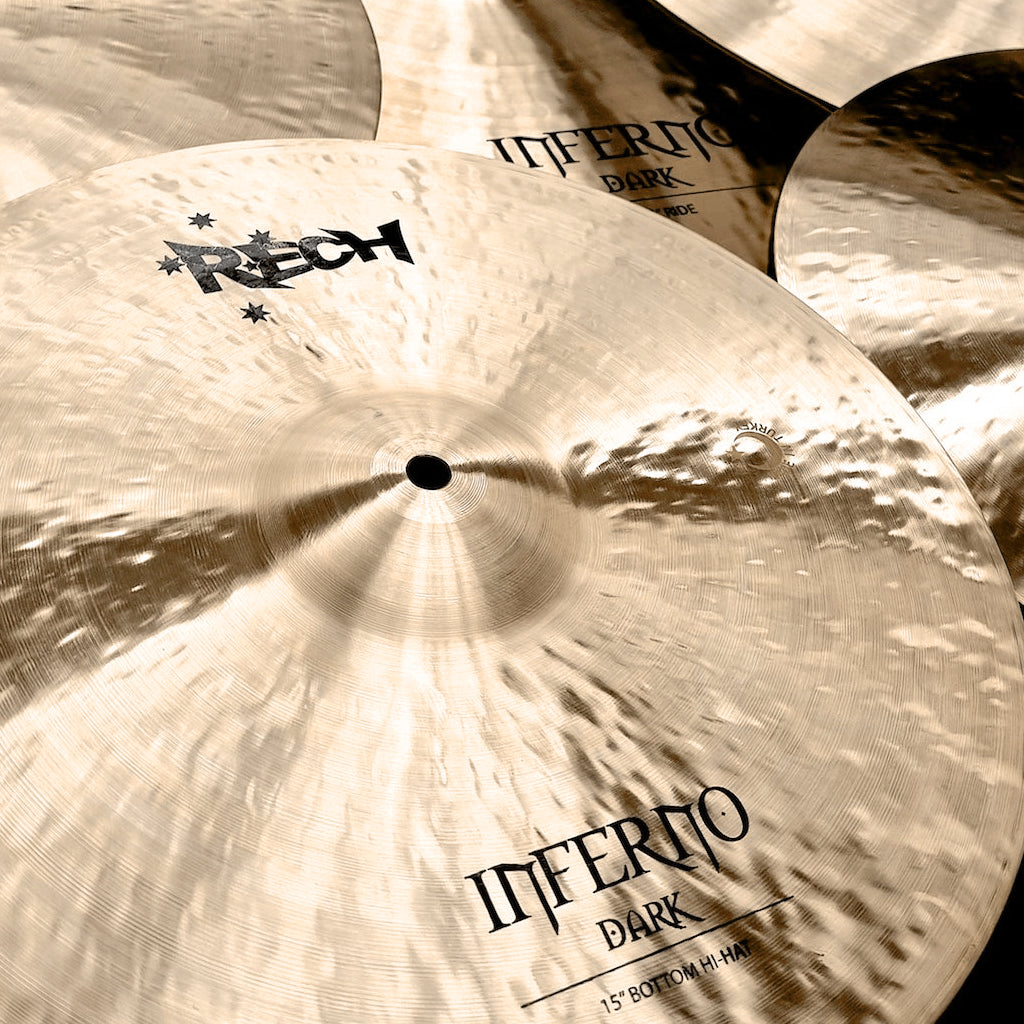 Rech Inferno Dark 5 Piece Cymbal Pack Set - Mega Sizes