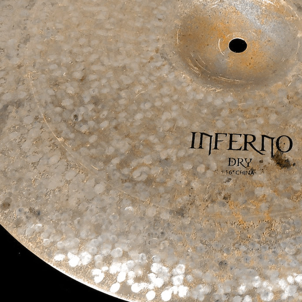Close up of Rech Inferno Dry 16" China Cymbal
