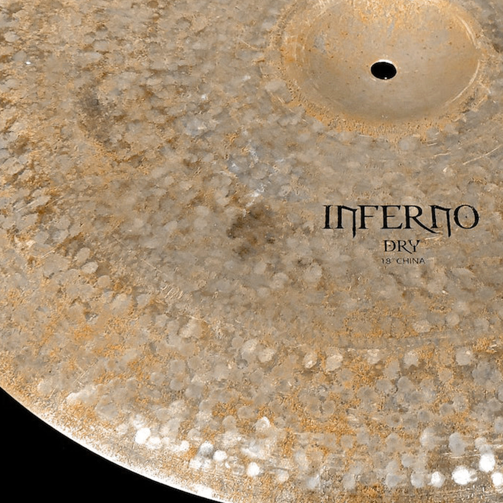 Close up of Rech Inferno Dry 18" China Cymbal