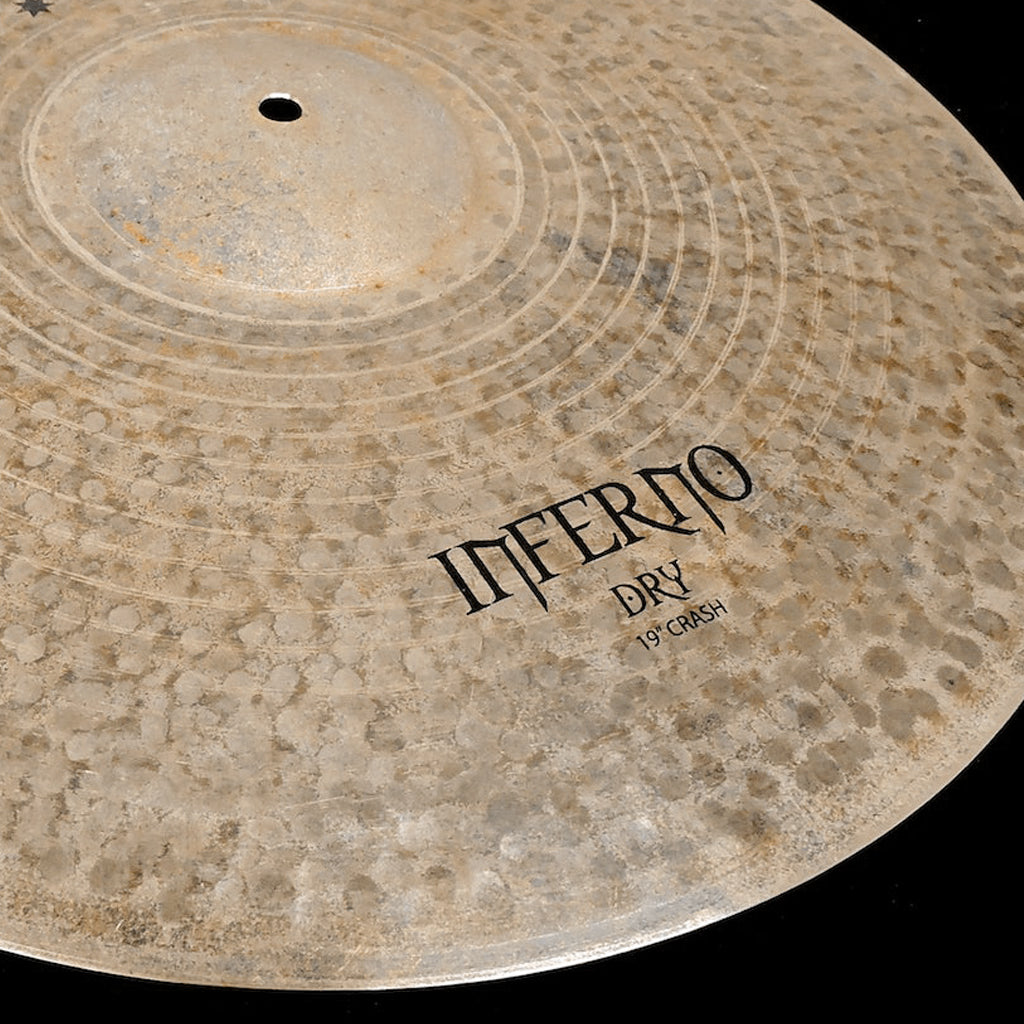 Close up of Rech Inferno Dry 19" Crash Cymbal