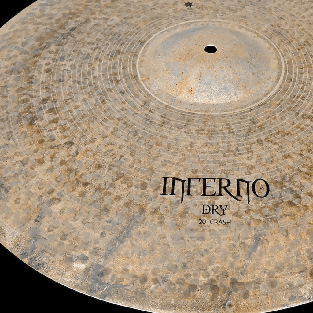 Close up of Rech Inferno Dry 20" Crash Cymbal