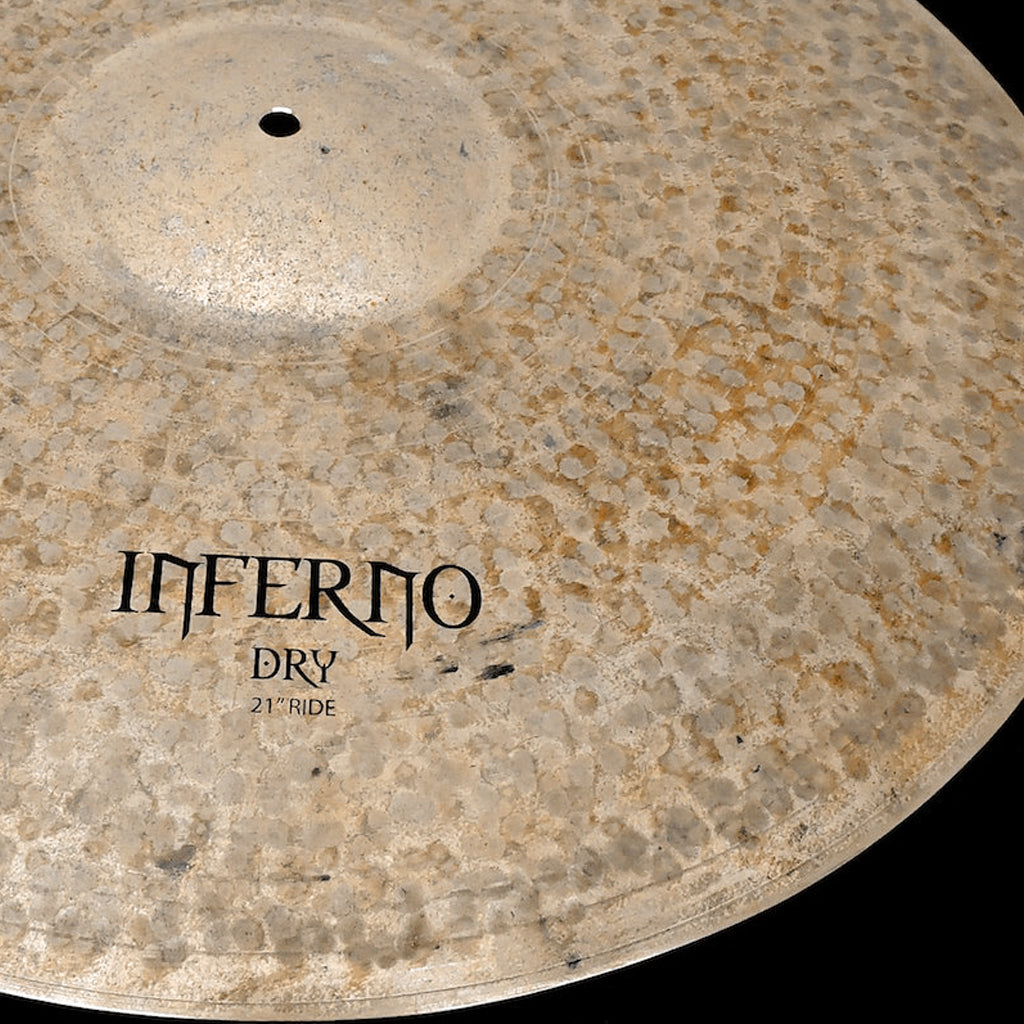 Close Up of Rech Inferno Dry 21" Ride Cymbal