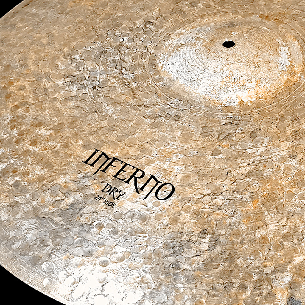 Close Up of Rech Inferno Dry 24" Ride Cymbal