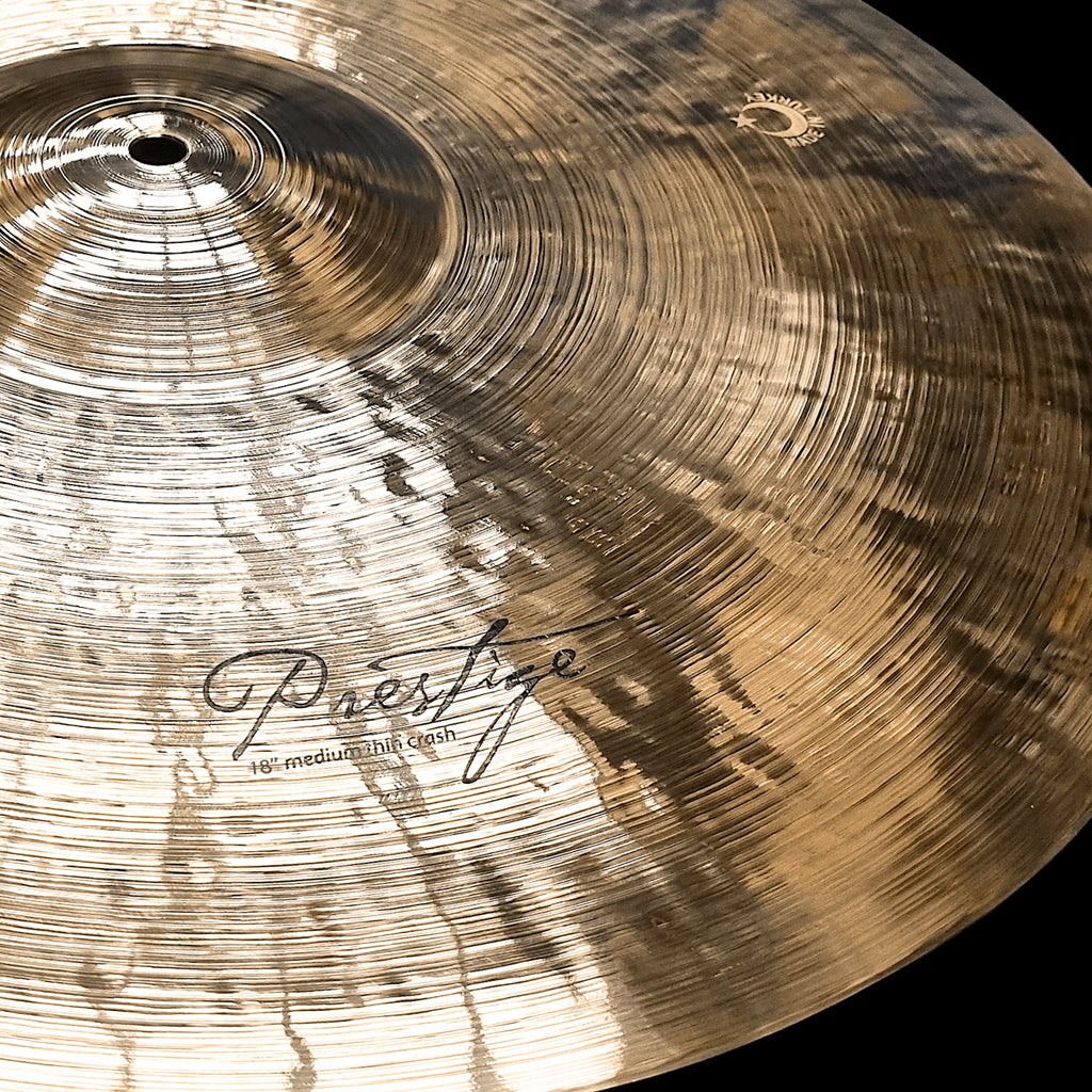 Close up of Rech Prestige 18" Medium Thin Crash Cymbal