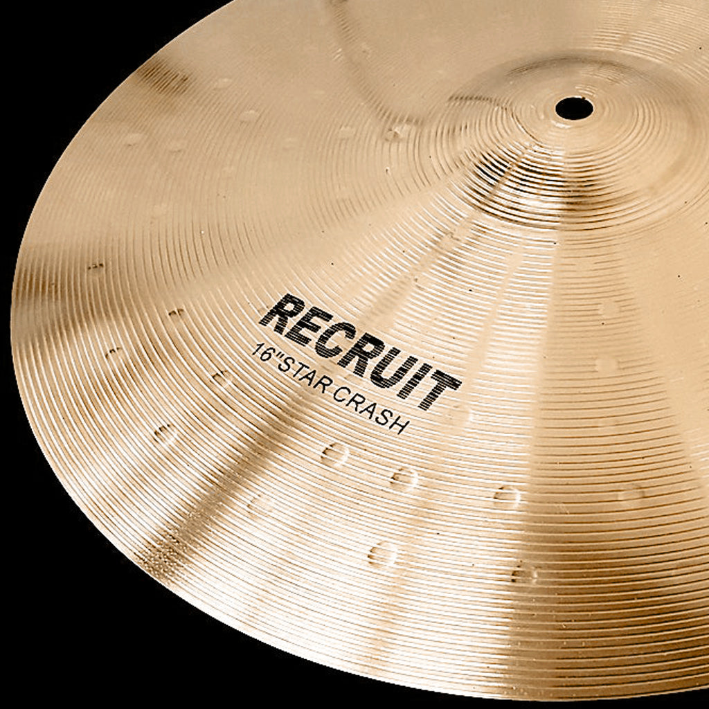 Close up of Rech Recruit 16" Crash Cymbal