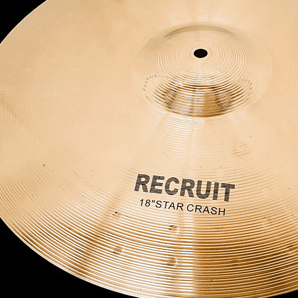 Close up of Rech Recruit 18" Crash Cymbal