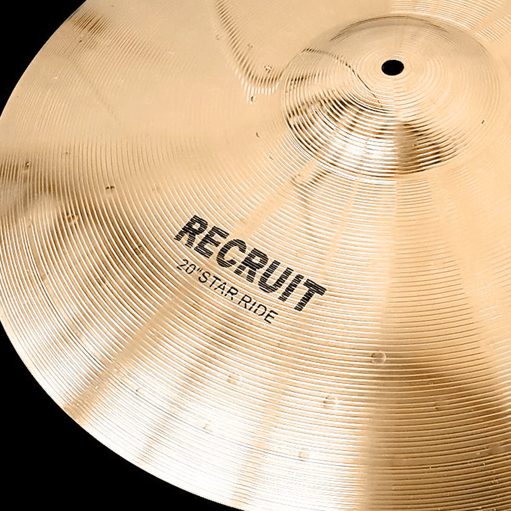Close Up of Rech Recruit 20" Ride Cymbal