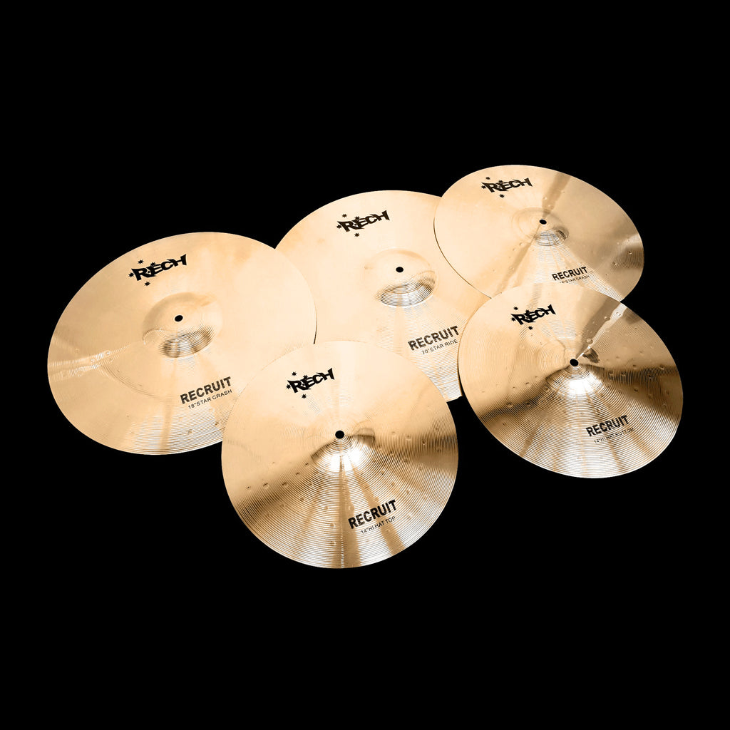 Rech Recruit 5 Piece Cymbal Pack Set