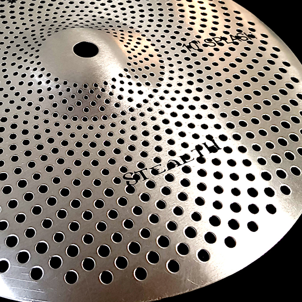 Close Up of Rech Stealth 10" Low Volume Splash Cymbal
