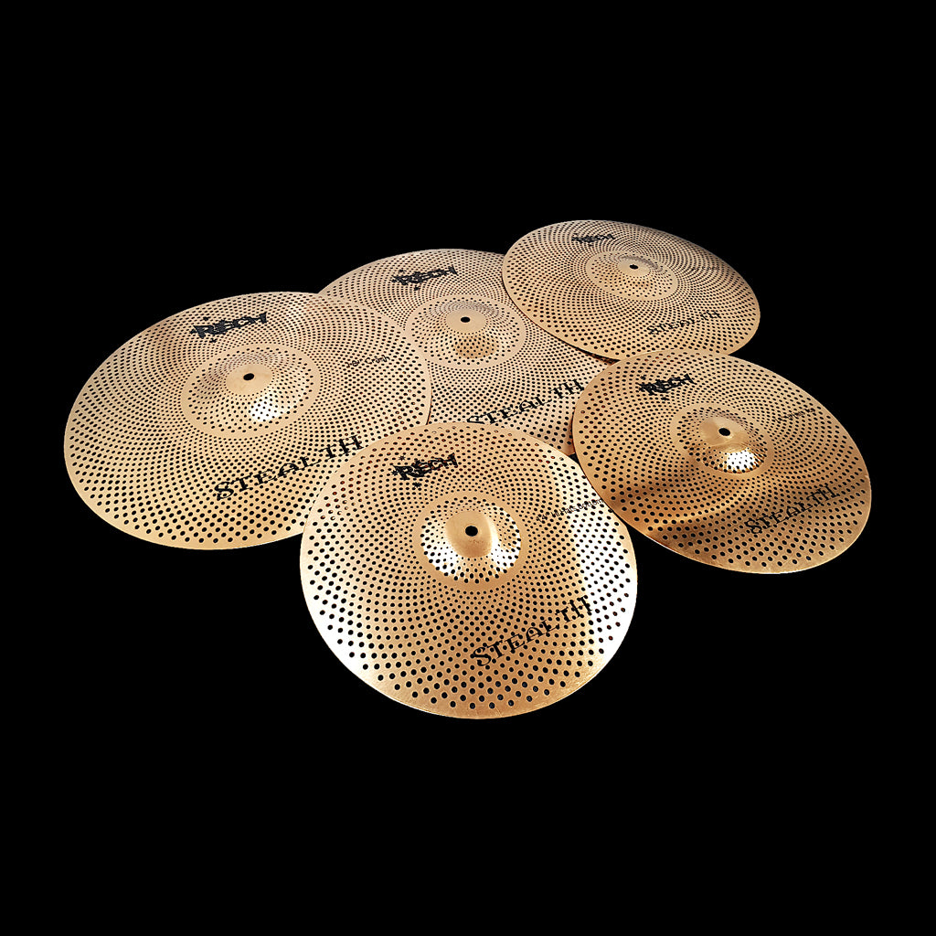 Rech Stealth Gold 5 Piece Low Volume Cymbal Pack Set