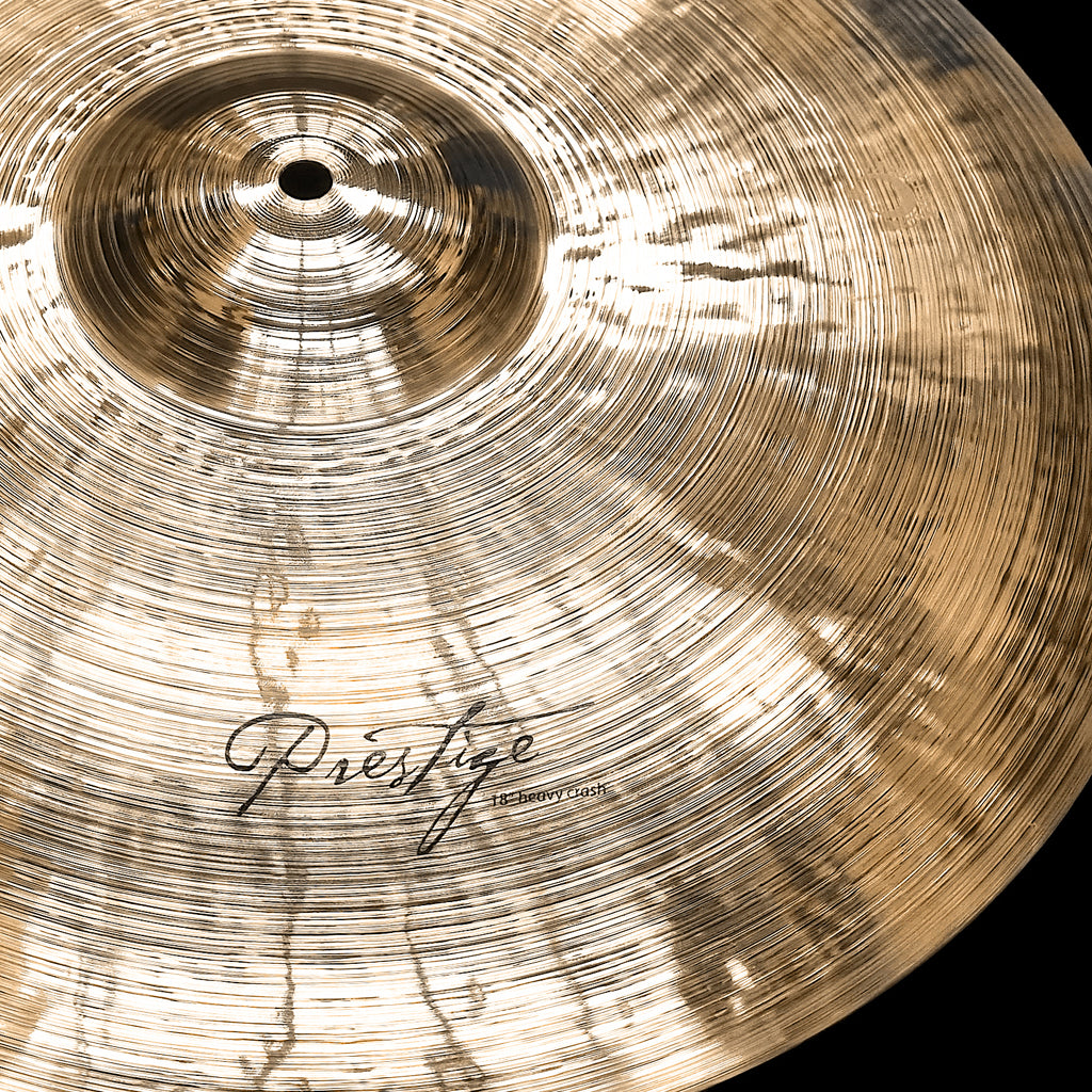 close up of Rech Prestige 18'' Heavy Crash Cymbal