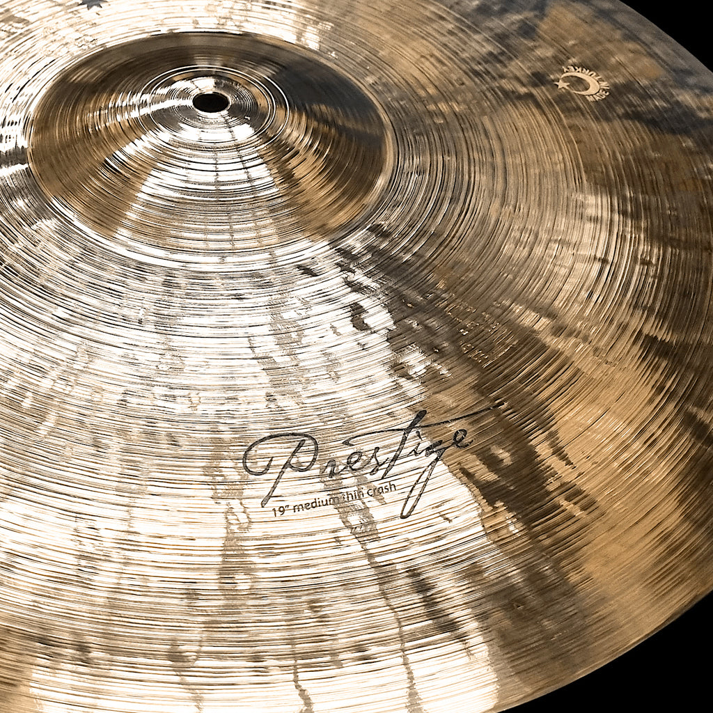 Close up of Rech Prestige 19" Medium Thin Crash Cymbal