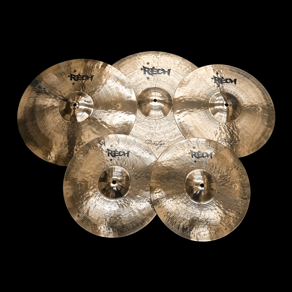 2nd Angle of Rech Prestige 5 Piece Heavy Cymbal Pack Set