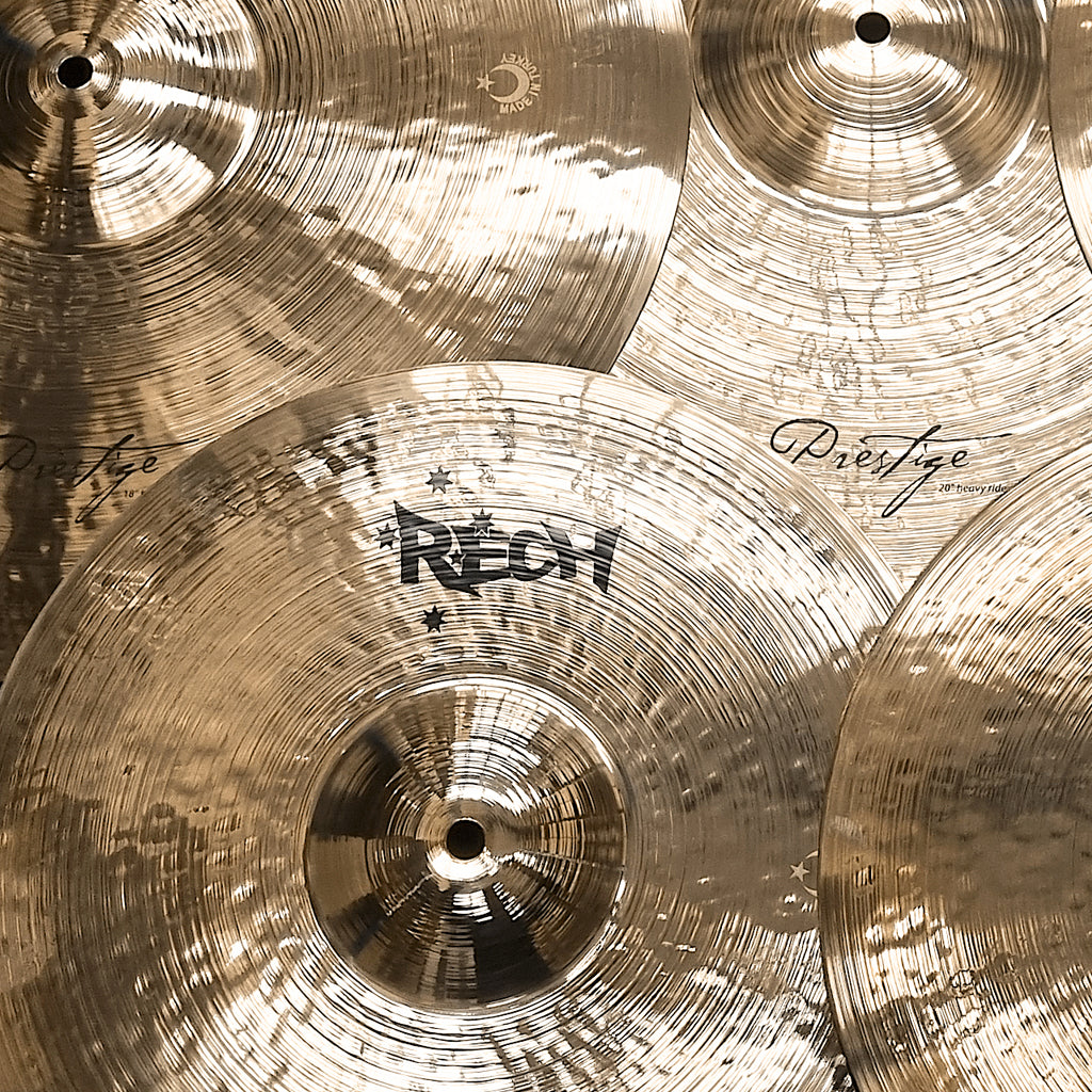 2nd Close Up of Rech Prestige 5 Piece Heavy Cymbal Pack Set