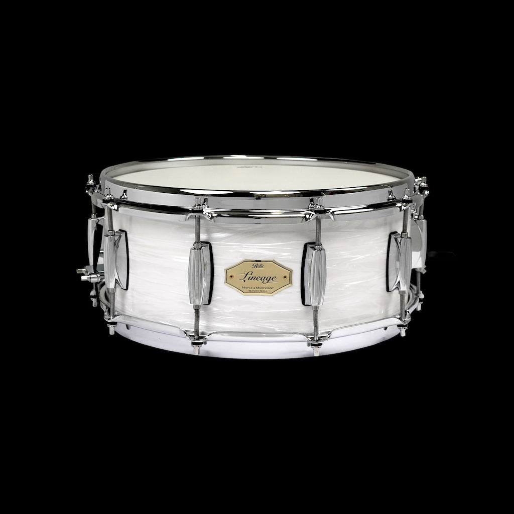 Relic Lineage 14x5.5 Snare Drum - White Oyster