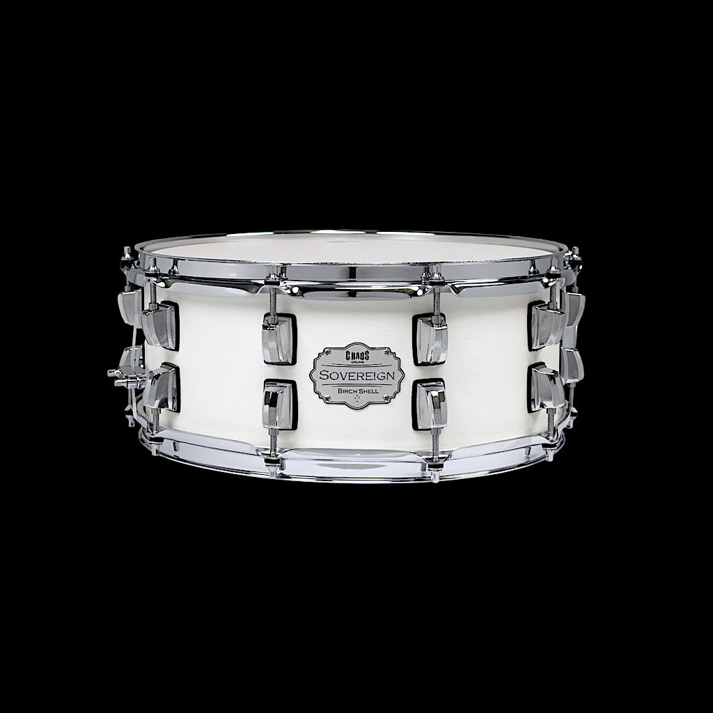 Chaos Sovereign 14x5.5 Snare Drum - Gun Metal White