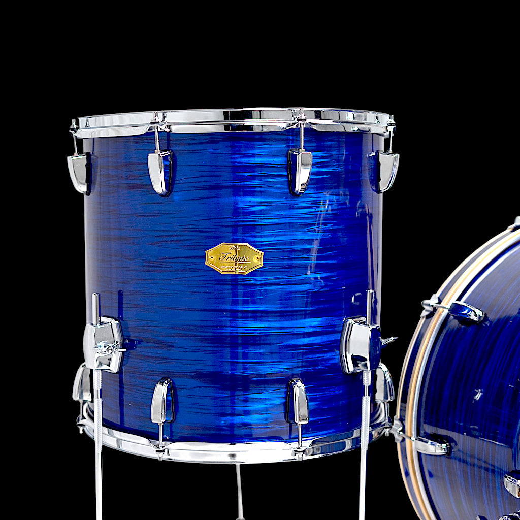 Relic Tribute Drum Kit Blue Oyster Vintage Drums Birch & Mahogany shells