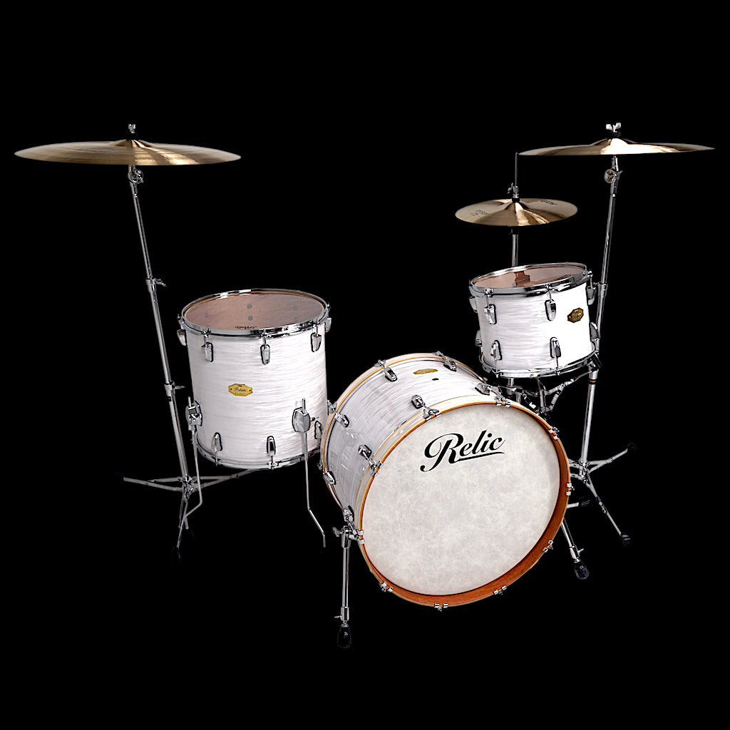Relic Tribute Drum Kit - White Oyster